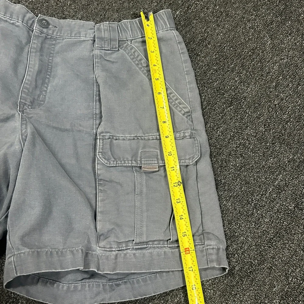 Columbia Cargo Shorts Mens Large Grey Excellent Cotton Canvas 7
